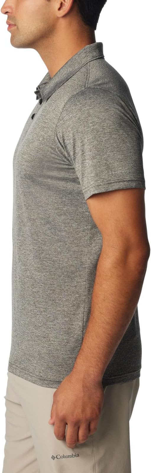 Polo Columbia Hike para hombre talla L negro miniatura 5