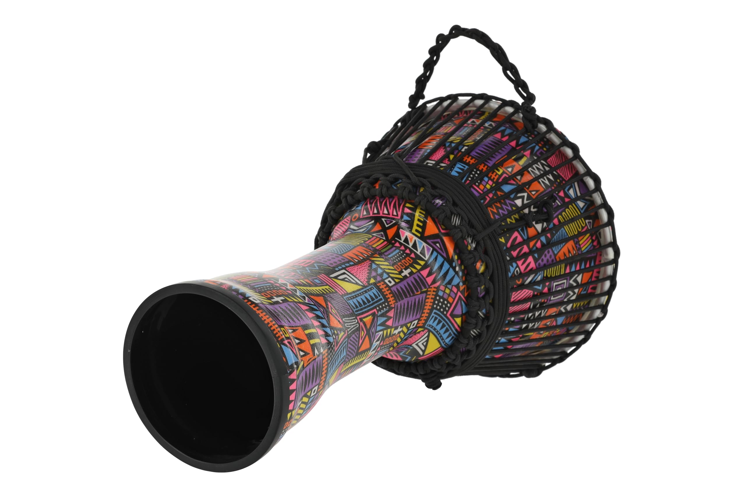 GEWA Liberty Djembé accordatura a corda - Diametro: 10" (25,4 cm) - Altezza: 19,5" (49 cm) - Numero di corde: 25 - Motivo: Abstract