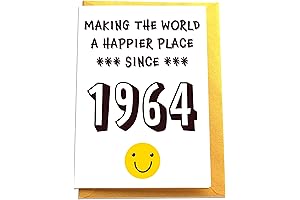 60th Birthday Card, Making the World a Happier Place Since 1964