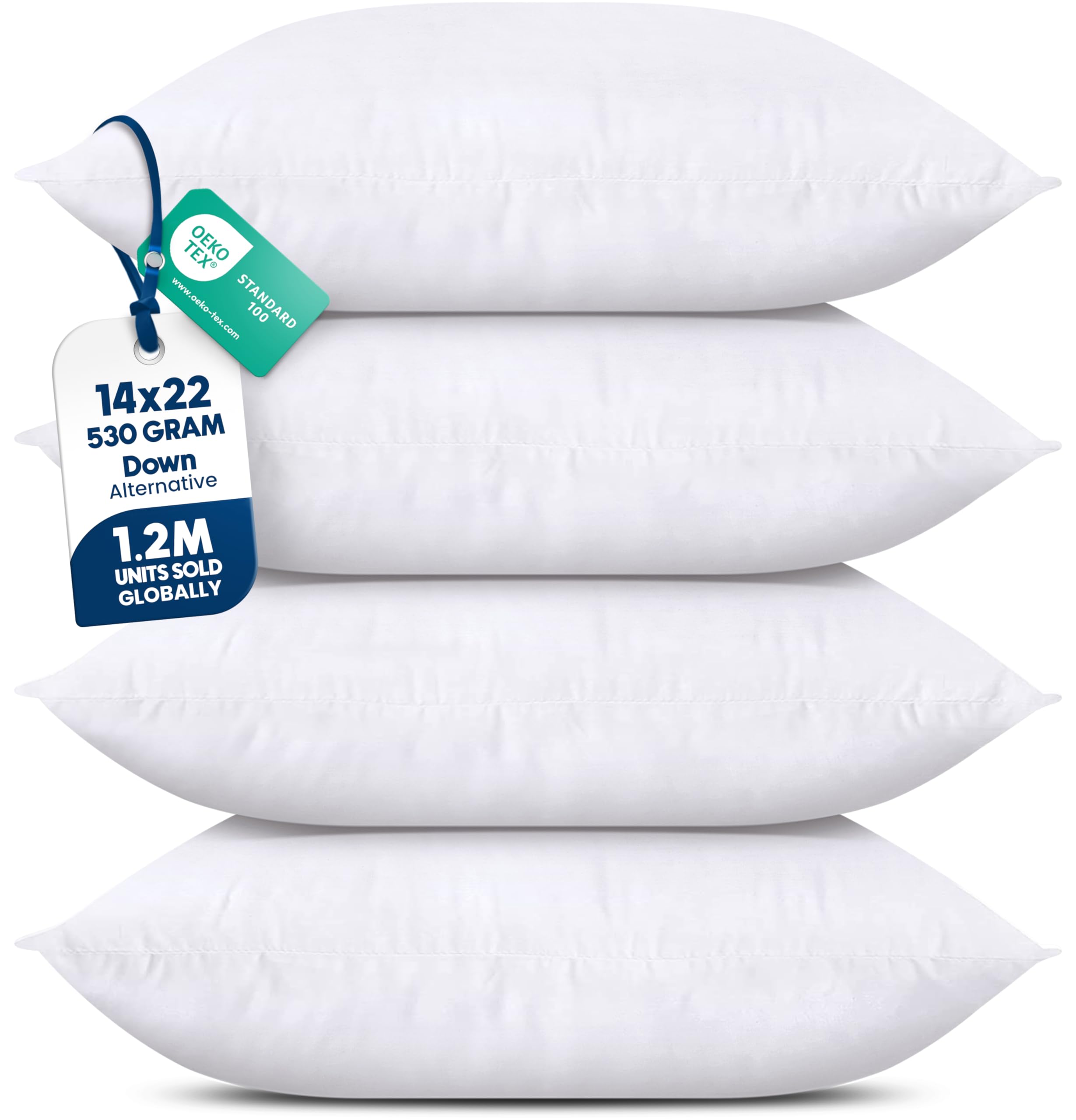Amazon.com: Utopia Bedding Throw Pillows (Set of 4, White) – 14 x