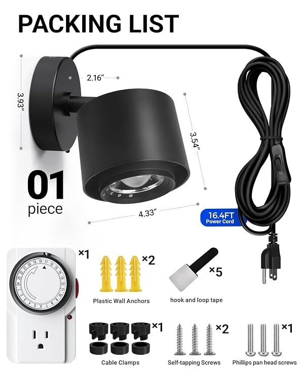 Barrina TR40A Track Plant Lights, 40W Ceiling Grow Lights, 5000K, Black by Barrina - Used condition - Image 8