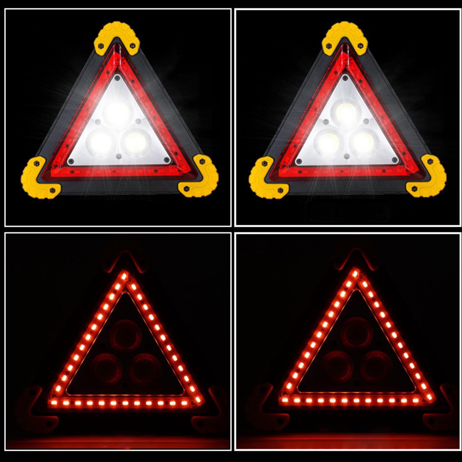 Générique Balise V16 LED 30W pour Véhicule | Signalisation d'urgence Homologuée DGT | À Charge Rapide, Pliable et Étanche pour Panne, Camping et Chantier