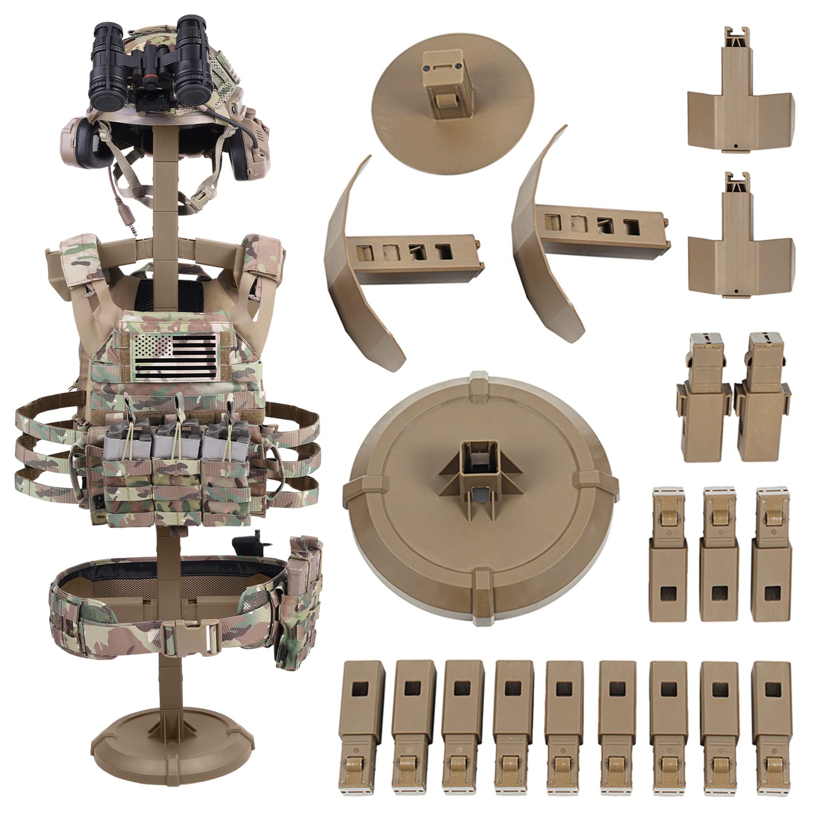 Buy Cronex Gear Rack/Law Stand/ Vest & Belt Helmet Heavy Duty Modular