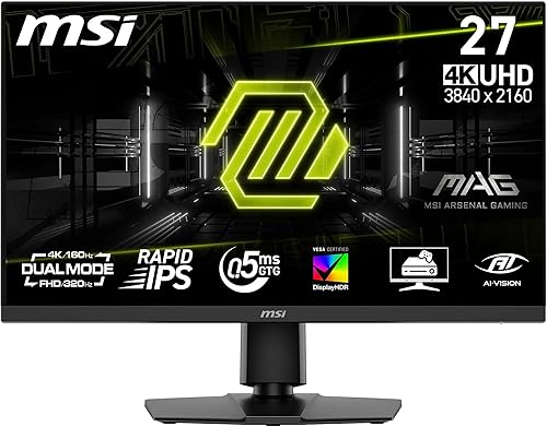 MSI MAG 272URDF E16 Gaming UHD — priekinis vaizdas