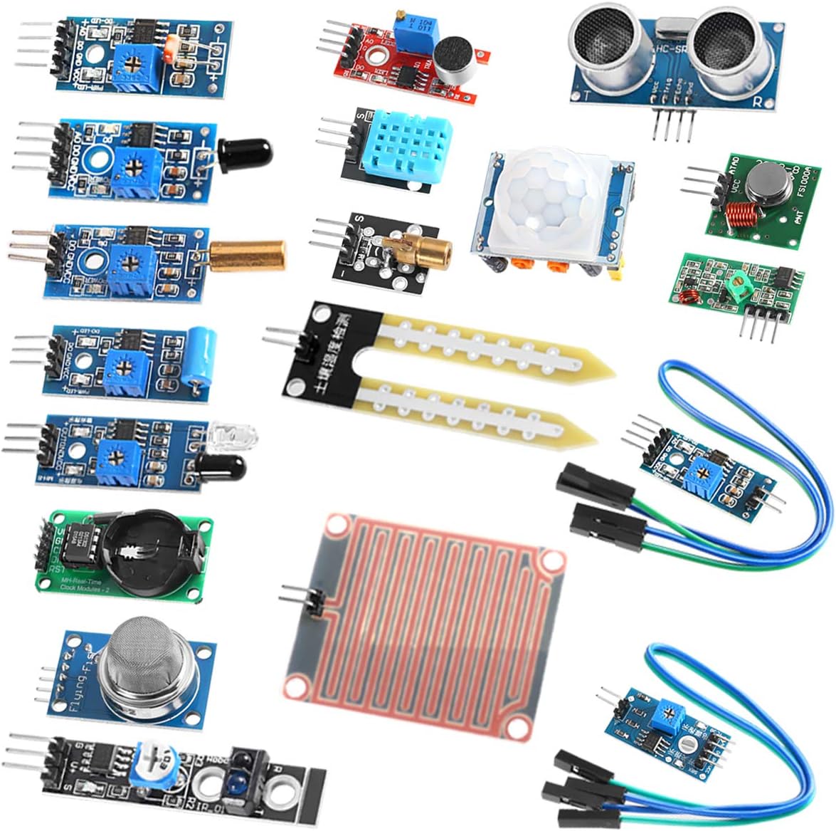 Amazon.com: 16 in 1 Project Super Starter Kits Sensor Modules Kit for ...