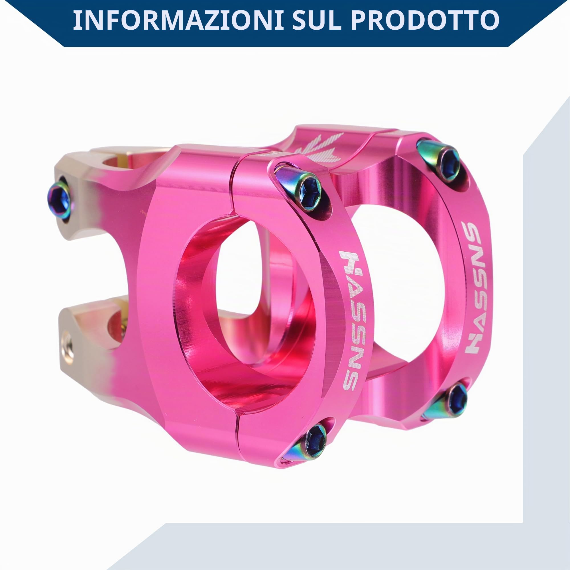Attacco Manubrio Corto Regolabile Per Bici 1 Pezzo Rosa Oro