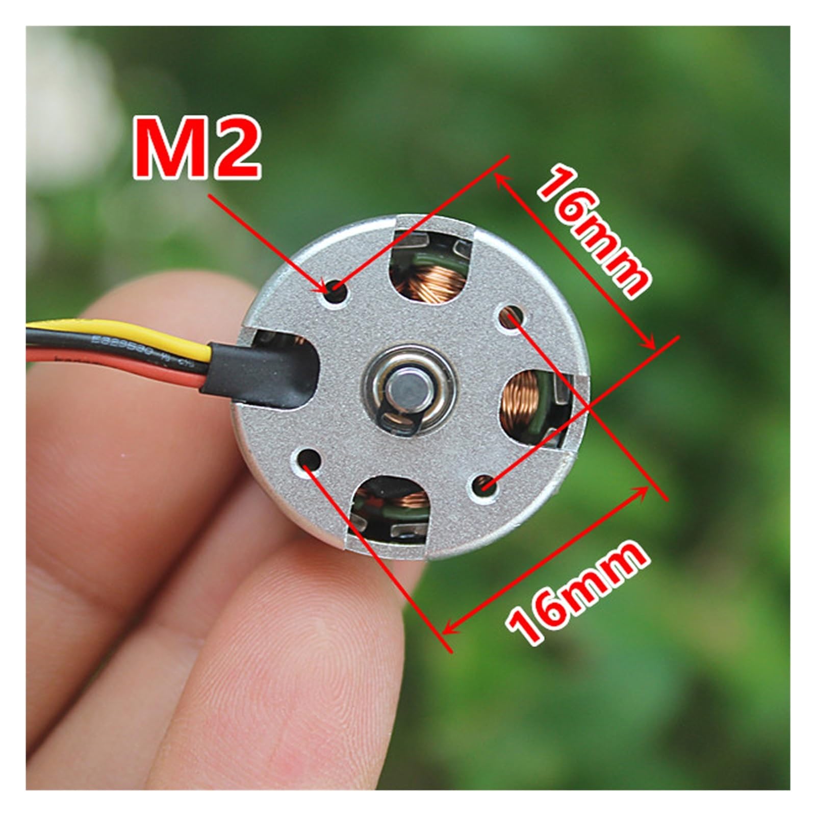 Motore 1800KV 1806 Motore brushless for aeromodello Mini Motore brushless 23mm CW CCW Motore brushless (Size : CCW Screw)