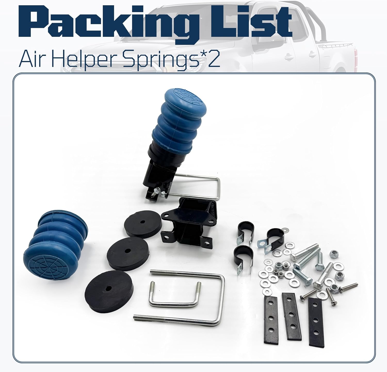 Air Helper Springs Fit for Trailers with The Springs Mounted Below The Axle GAWR 3000-8000 Replace TSS-106-40 Includes Line Relocation Bracket