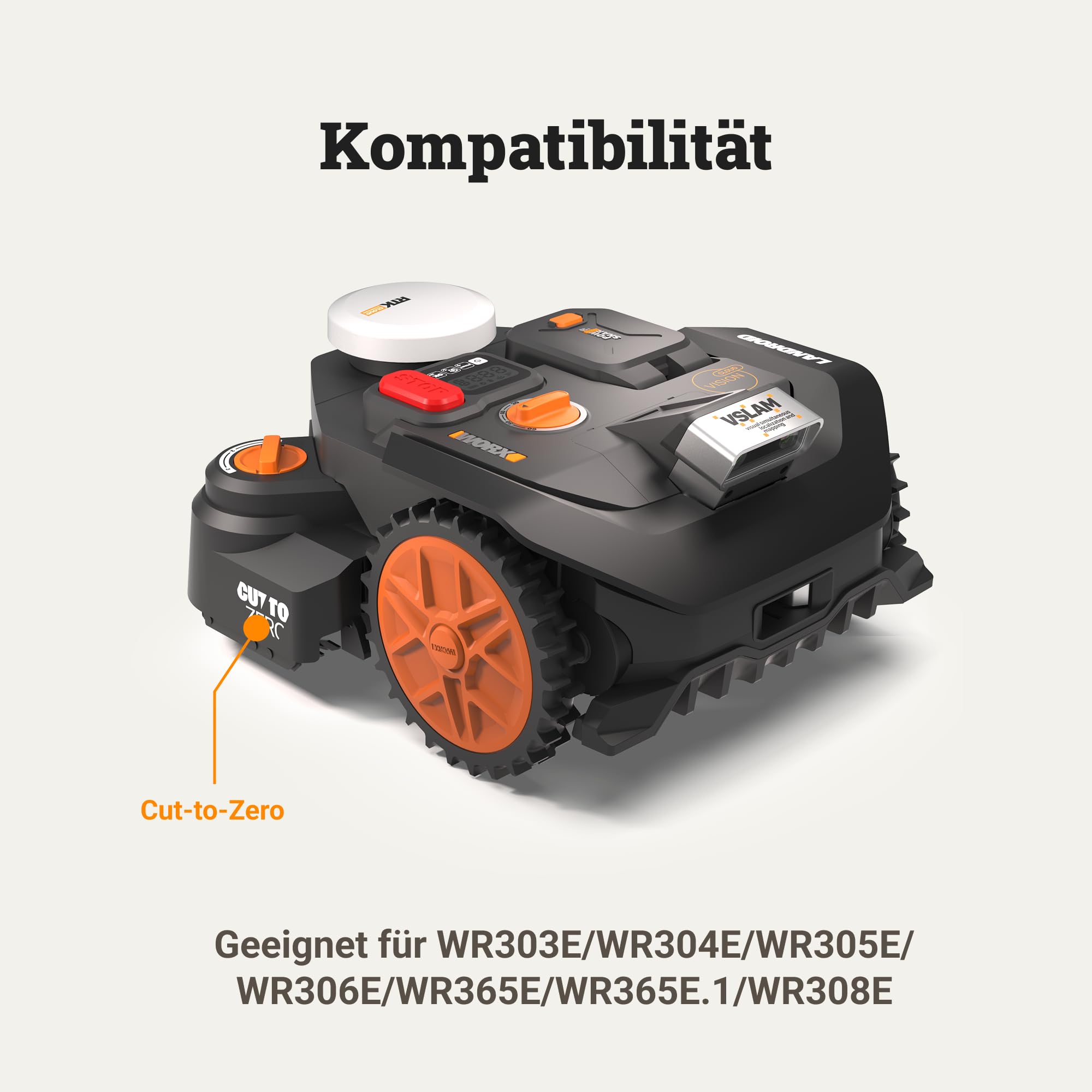 WORX WA0925 Cut-to-Zero Edge Cutting Modul, Edge-Trimming-Aufsatz für Vision Cloud S/M Modelle (ermöglicht randnahes Mähen für maximale Flächenausnutzung) - 4
