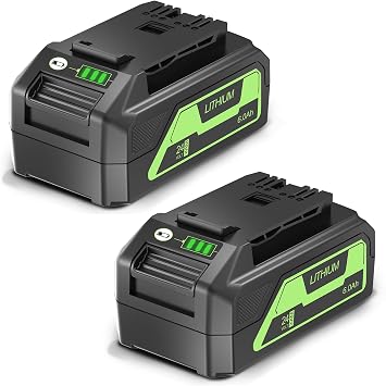 EOTTK 6000mAh Replacement for Greenworks 24V Battery BAG709 BAG708 LB24A020 LB24A040 Compatible with greenworks 24 Volt coldless Tools with USB Output 2Packs