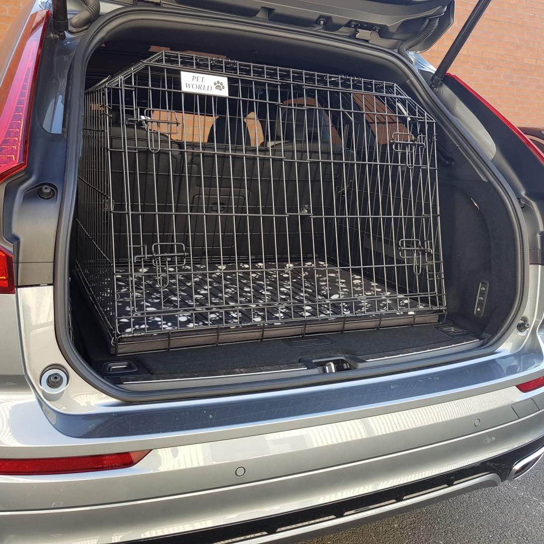Pet World 38" Premium Medium Sloped Car Dog Cage Suitable for Volvo