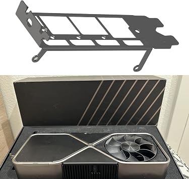 2x Bracket Compatible with NVIDIA GeForce RTX 3090 24GB Founders Edition Graphics Card 12cm PC GPU Support