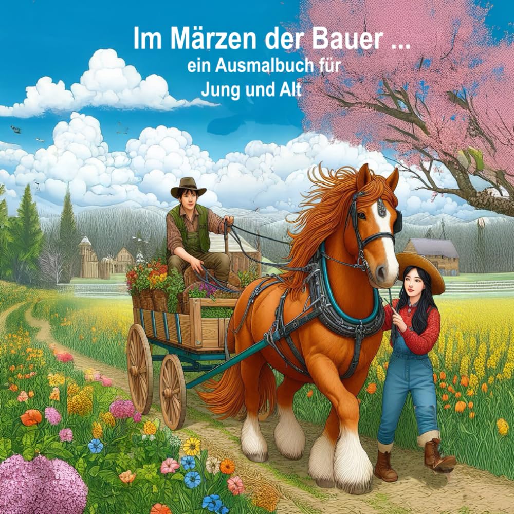 Im Märzen der Bauer ...: Ein Ausmalbuch für Jung und Alt