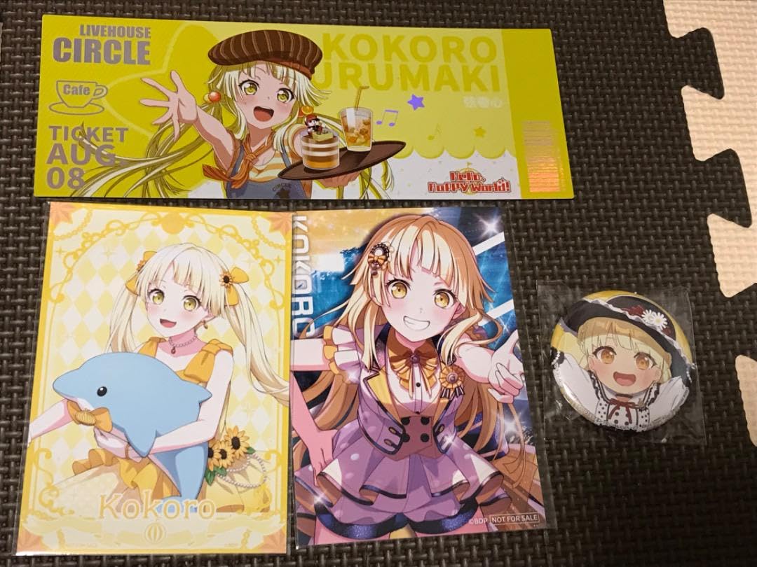 バンドリ 弦巻こころ ホログラム缶バッジ ガルパ バンドリ 弦巻こころ ホロ缶バッチ Autumn - メルカリ
