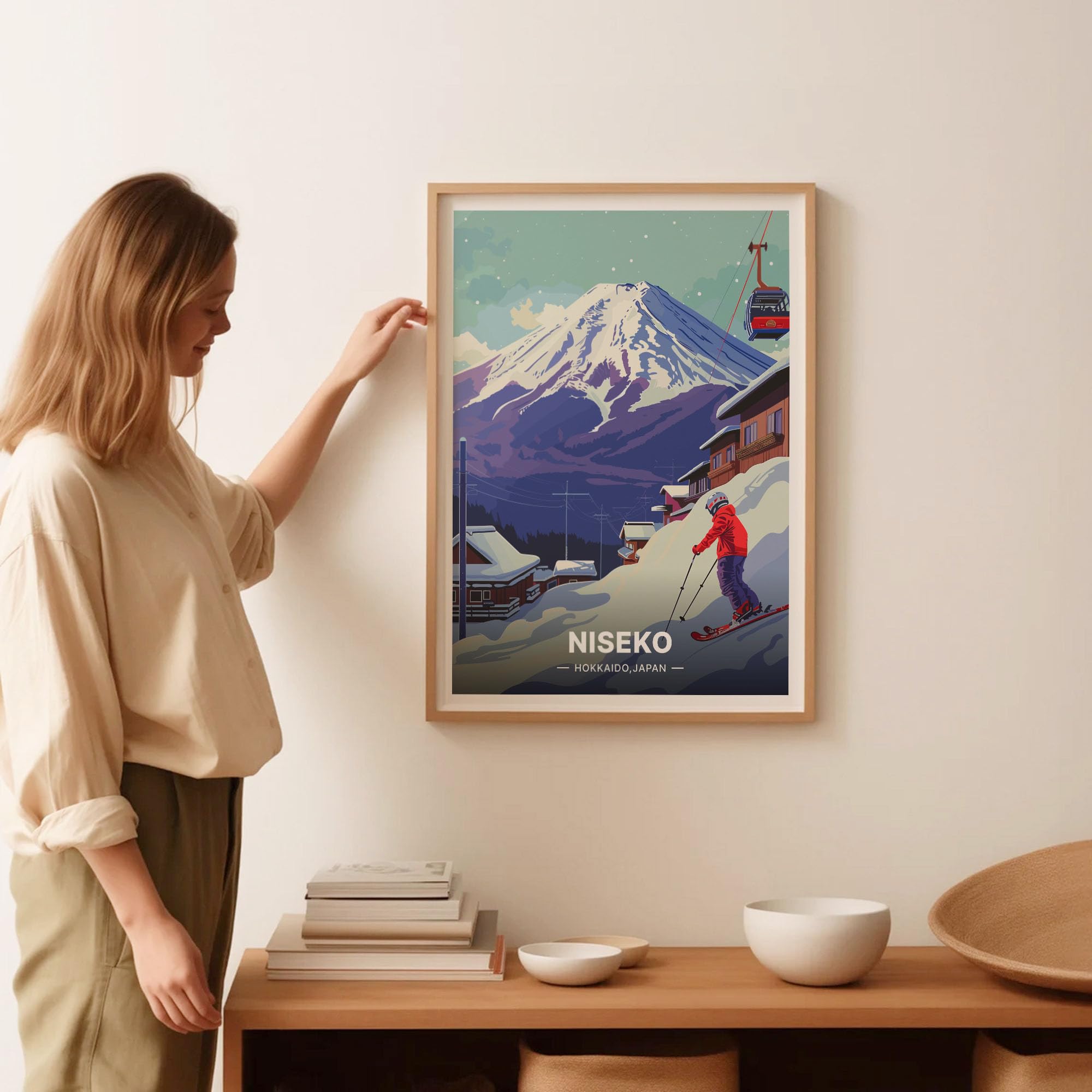 NISSACO poster 3枚セット 即完売品 Amazon.com: Niseko Ski Resort Travel Poster, Hokkaido Japan Wall