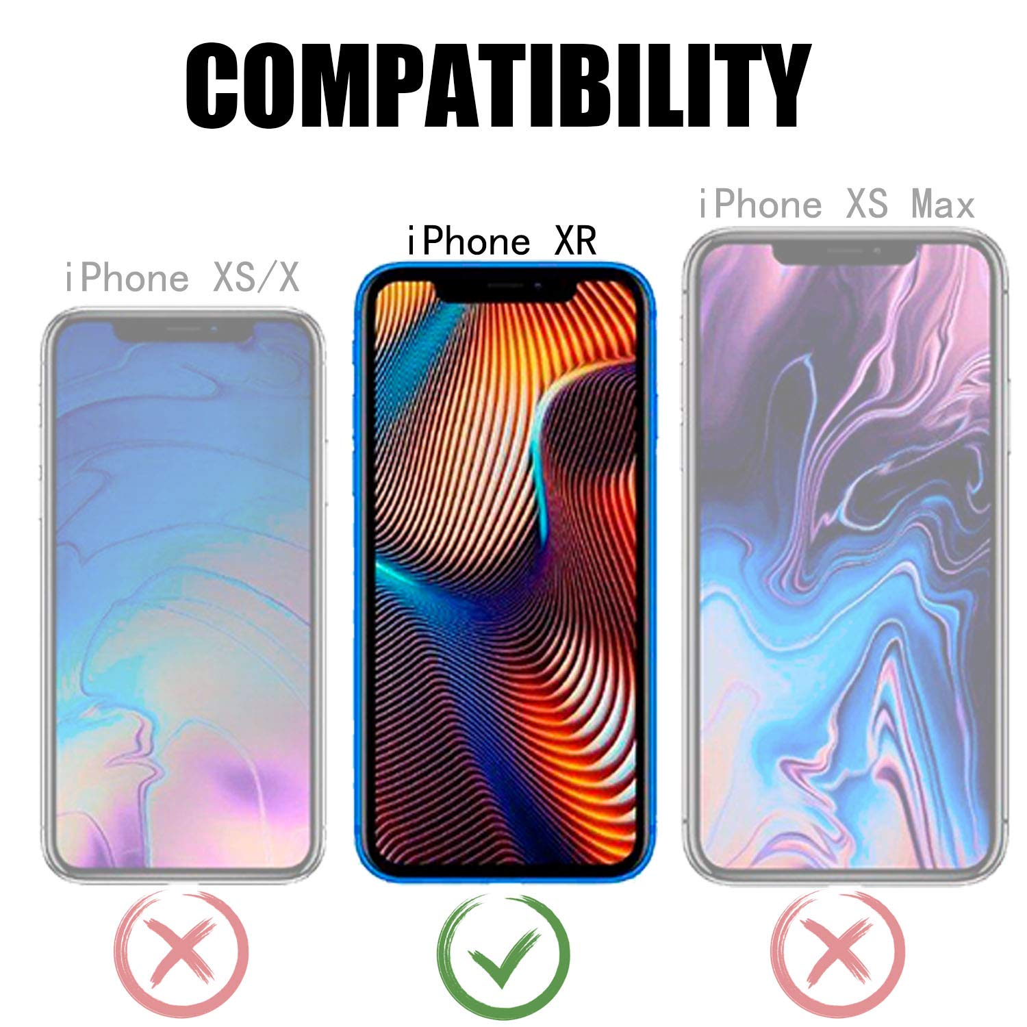 Amazon | iPhone XR ケース、6.1インチスクリーン [VCOSI