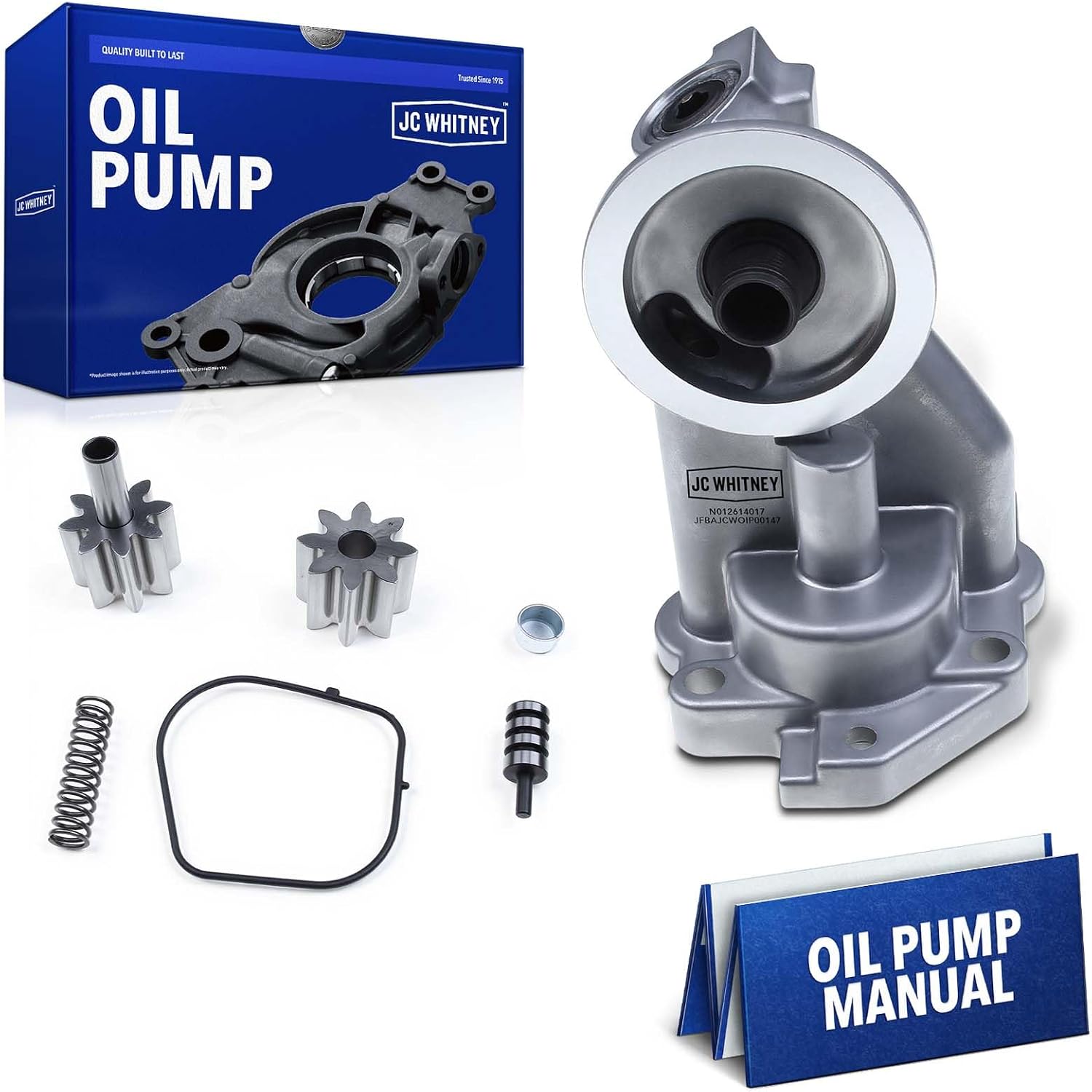 JC Whitney JFBAJCWOIP00147 Engine Oil Pump - Compatible with Ford F-150 1997-2008, F-150 Heritage 2004, Mustang 1994-2004, Taurus 1988-1995, E-150 2003-3.8L 4.2L