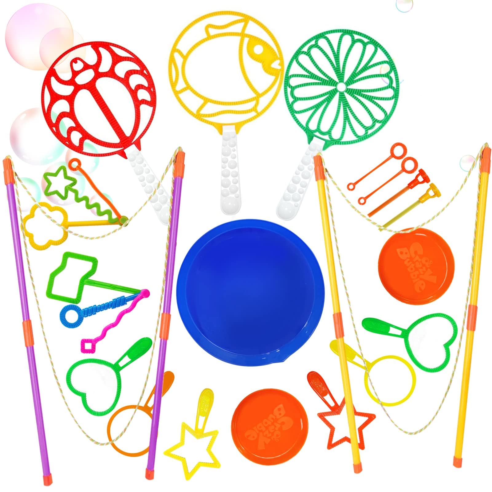 Uoyoi Blocchi Da Costruzione Bomboniere Per Feste 24 Pezzi Blocchi Da Costruzione Bacchette Per Bolle Di Sapone Per Bambini Simpatica Bacchetta P~p113956169