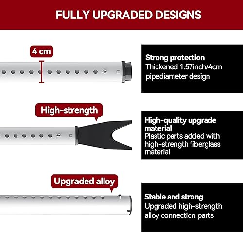 Miniatura 4 de AceMining Barra de seguridad para puerta mejorada y barra de patio deslizante, topes resistentes ajustables para el hogar, apartamento, viajes