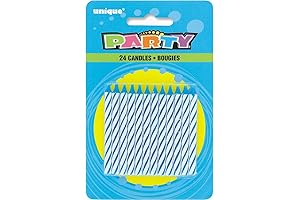 Blue Spiral Birthday Candles - Celebrate Life's Special Moments with Magic and Color