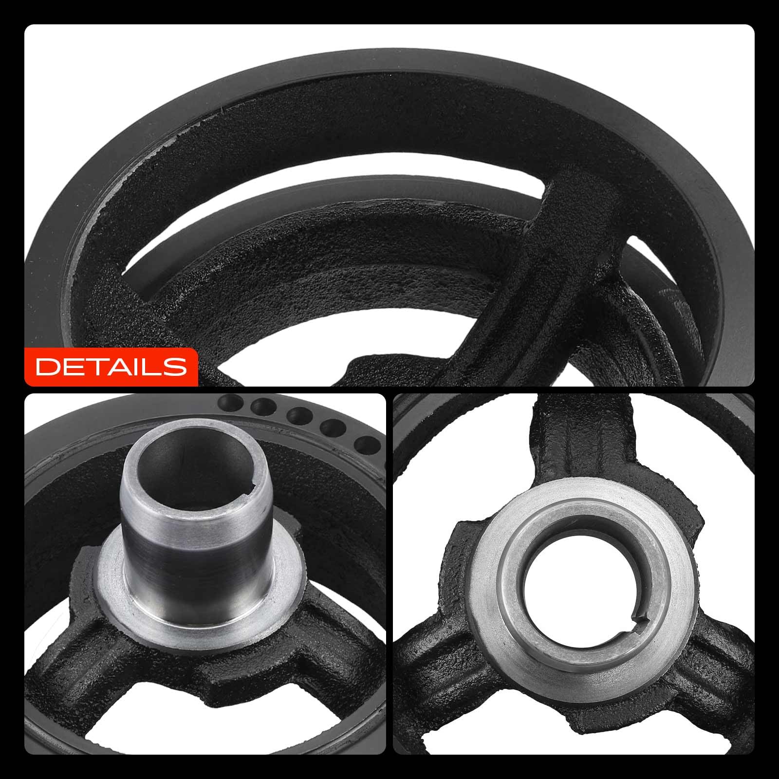 Frankberg Koło pasowe wał korbowy kompatybilny z Cherokee KJ 2,4L-3,7L 2001-2008 Commander XH XK 3.0L-5.7L 2006-2010 Durango HB 4,7L 5,7L 2003-2009 Replace# 53020689AB