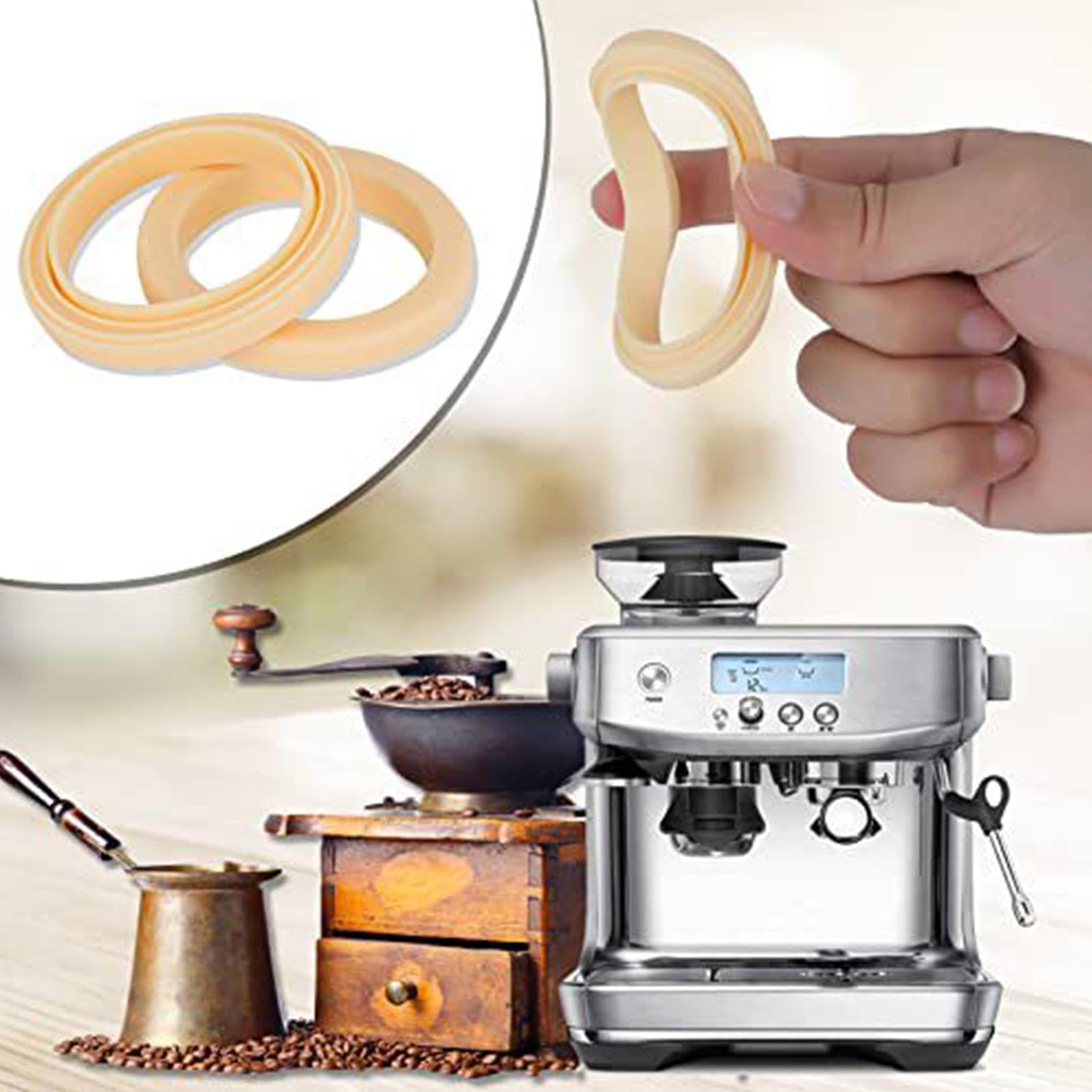 Guarnizione Silicone Moka Espresso Ilopon - Anello Di Guarnizione In Silicone Per Caffettiera Da Caffè Kit Tenuta Moka - 9