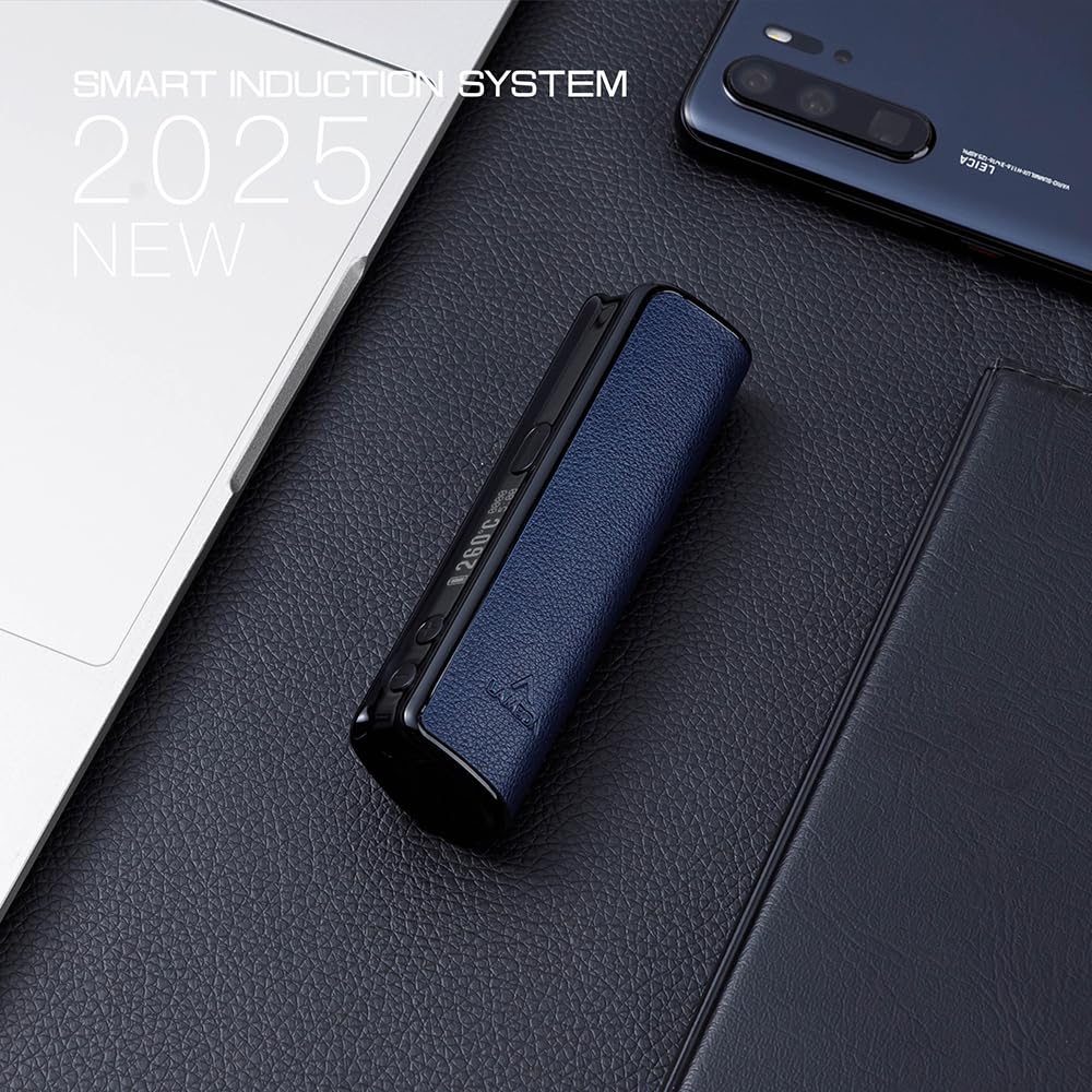 LAMBDA i10 HNB Heat-not-burn-Geräte, Berührungslose Elektromagnetische Induktionsheizung, OLED 3200mAh Einstellbare Heizzeit und Temperatur, erfordert keine Reinigung (Navyblau)
