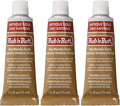 Rub n Buff The Original Wax Metallic Finish antique gold [PACK OF 3 ]