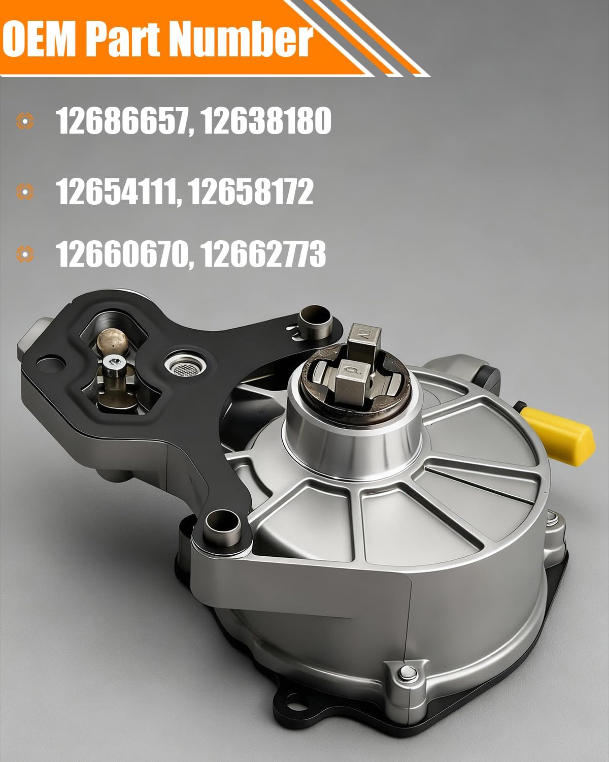 Brake Vacuum Pump for Chevy Impala 2014-2019, Malibu 2013-2015, Blazer Camaro Colorado Traverse 2019-2020,GMC Canyon Acadia, Cadillac CT6 ATS, Buick Regal Lacrosse Envision, Vacuum Pump OE# 12686657