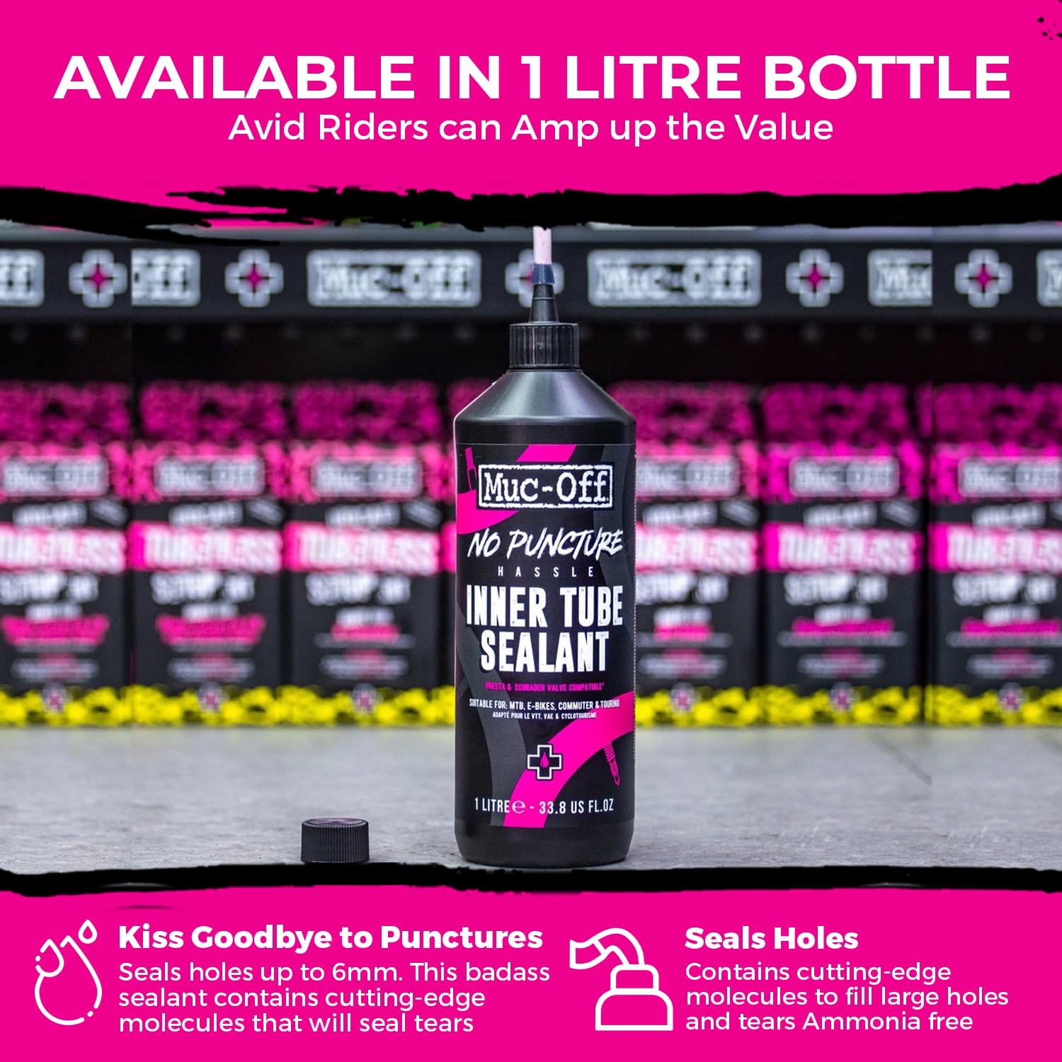 Amazon.co.jp: Muc-Off ノーパンクの手間チューブレスシーラント 1 