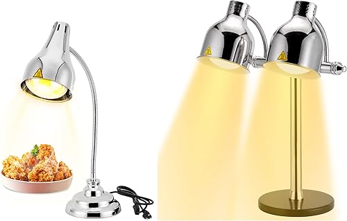 Ymjoinmx Commercial Dual Head Food Heat Lamp Single Head Food Heat Lamp for Food Pizza Home