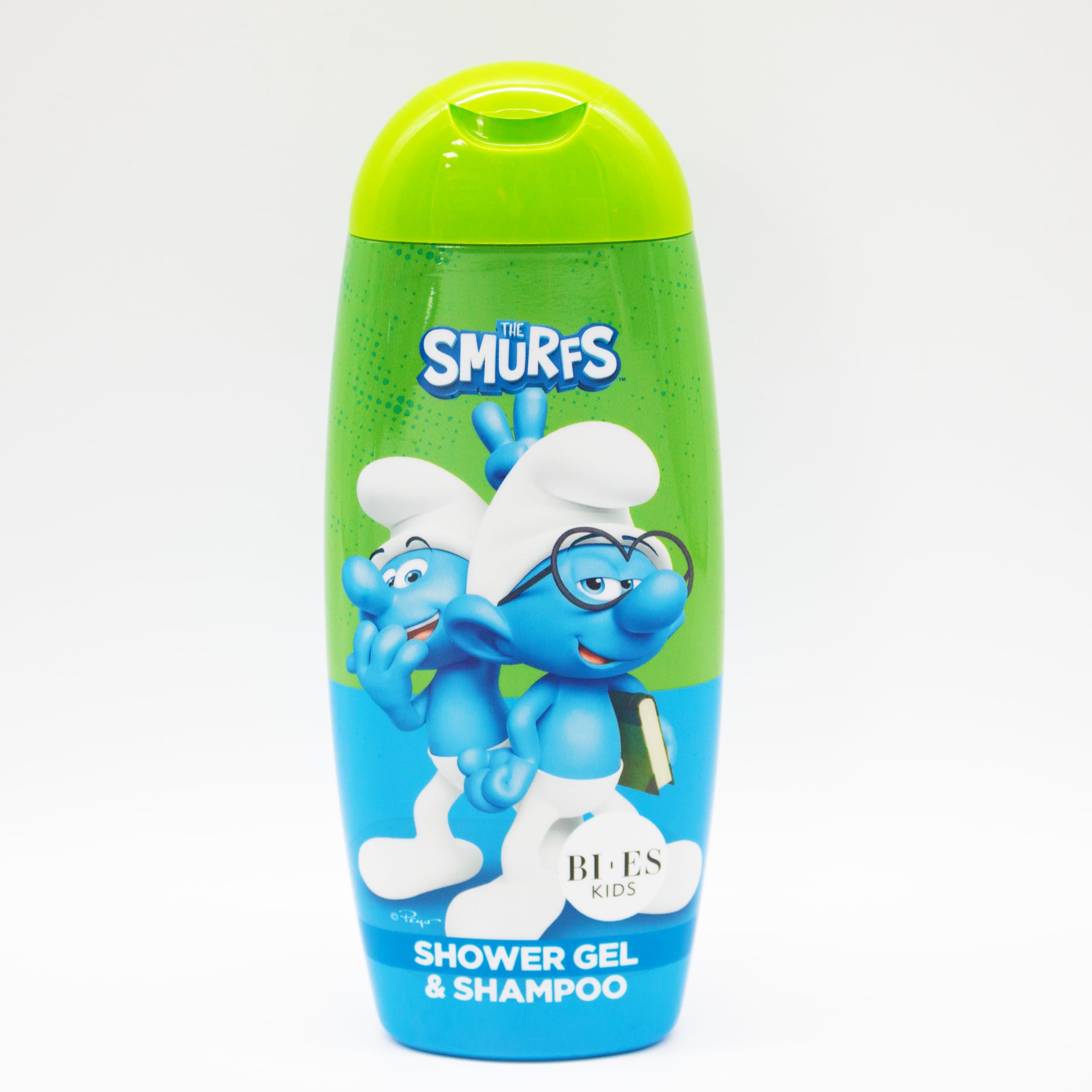 The Smurfs 2-in-1 Shower Gel & Shampoo – Hydrating & Gentle Body Wash & Hair Cleanser with Chamomile & Glycerine, Refreshing Scent, Suitable for Kids & Adults (3+), Paraben Free, 250ml