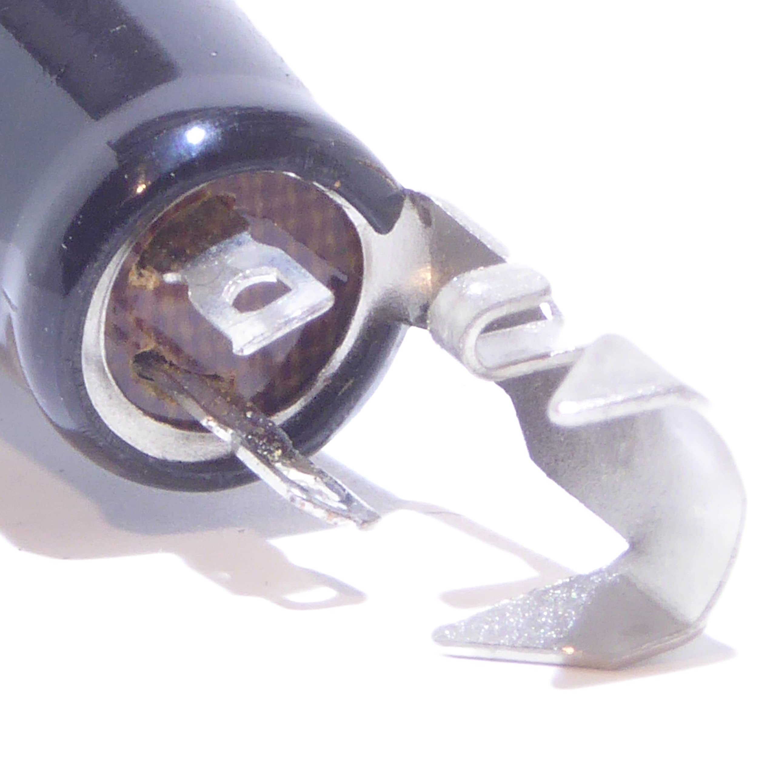 Long Barrel Guitar Jack Socket Strap Pin In Black - Image 4