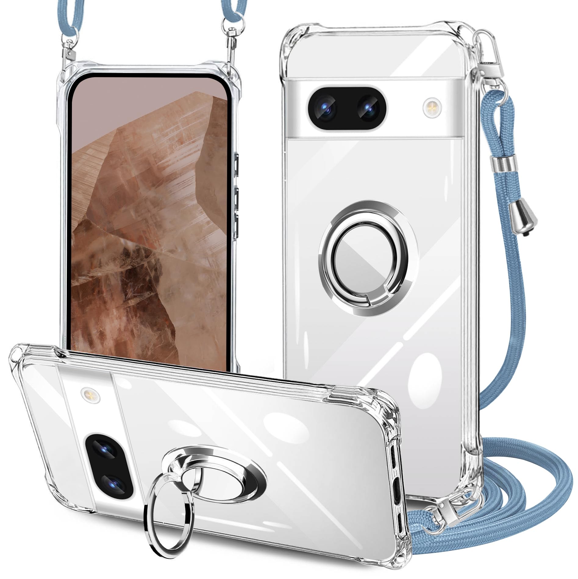 Google Pixel 8a ホワイト ケース付き Amazon.co.jp: PAILAIMEN Google Pixel 8a ケース クリア ネック