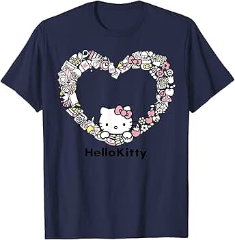 Amazon | ハローキティ USデザイン ハート Tシャツ | Tシャツ
