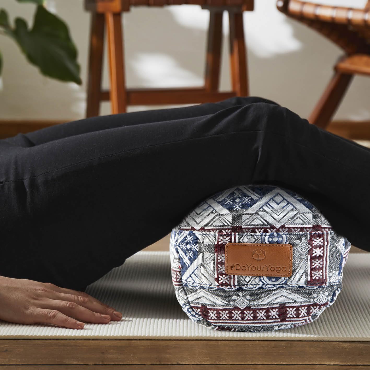 #DoYourYoga Bolster per yoga cilindrico con pula di farro bio o pula di grano saraceno bio | 68cm x 22cm | lavabile in lavatrice | ideale come cuscino yoga | cuscino zafu | Supporto Per meditazioni