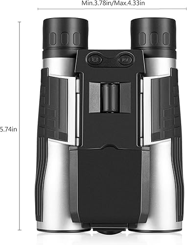 Miniatura 4 de Binoculares digitales 5M de 2 pulgadas LCD de 32 GB con cámara de 12 x 32 pulgadas, videocámara para observación de aves, juego de fútbol y concierto