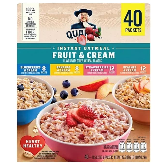Avena Instantánea Sabor Frutas y Crema, 40 Sobres de 1.05 oz miniatura 4