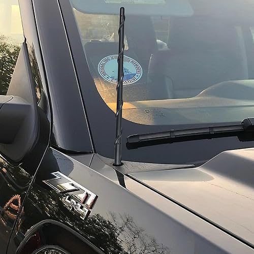 Miniatura 7 de Antena corta en espiral de 13 pulgadas para Chevy Silverado 1500 2500 3500  Accesorios GMC Sierra 1500 2500 3500  Reemplazo de antena de goma