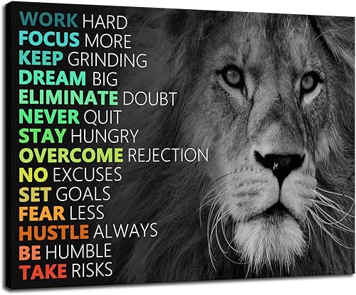 Miniatura 76 de Disciplina Hábitos Consistencia Crecimiento Arte Motivacional para Pared Póster Inspirador Impresiones en Lienzo Obras de Arte para Oficina