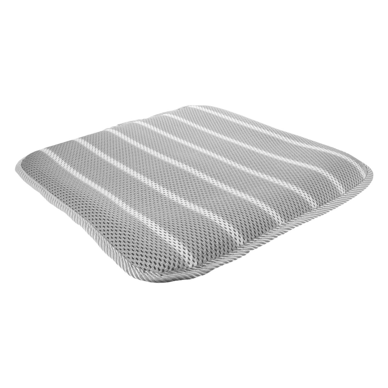 Cuscino per sedia, cuscino a righe in 3D traspirante, 45x45x3 cm, antiscivolo, ad asciugatura rapida, per sedie da ufficio e anziani