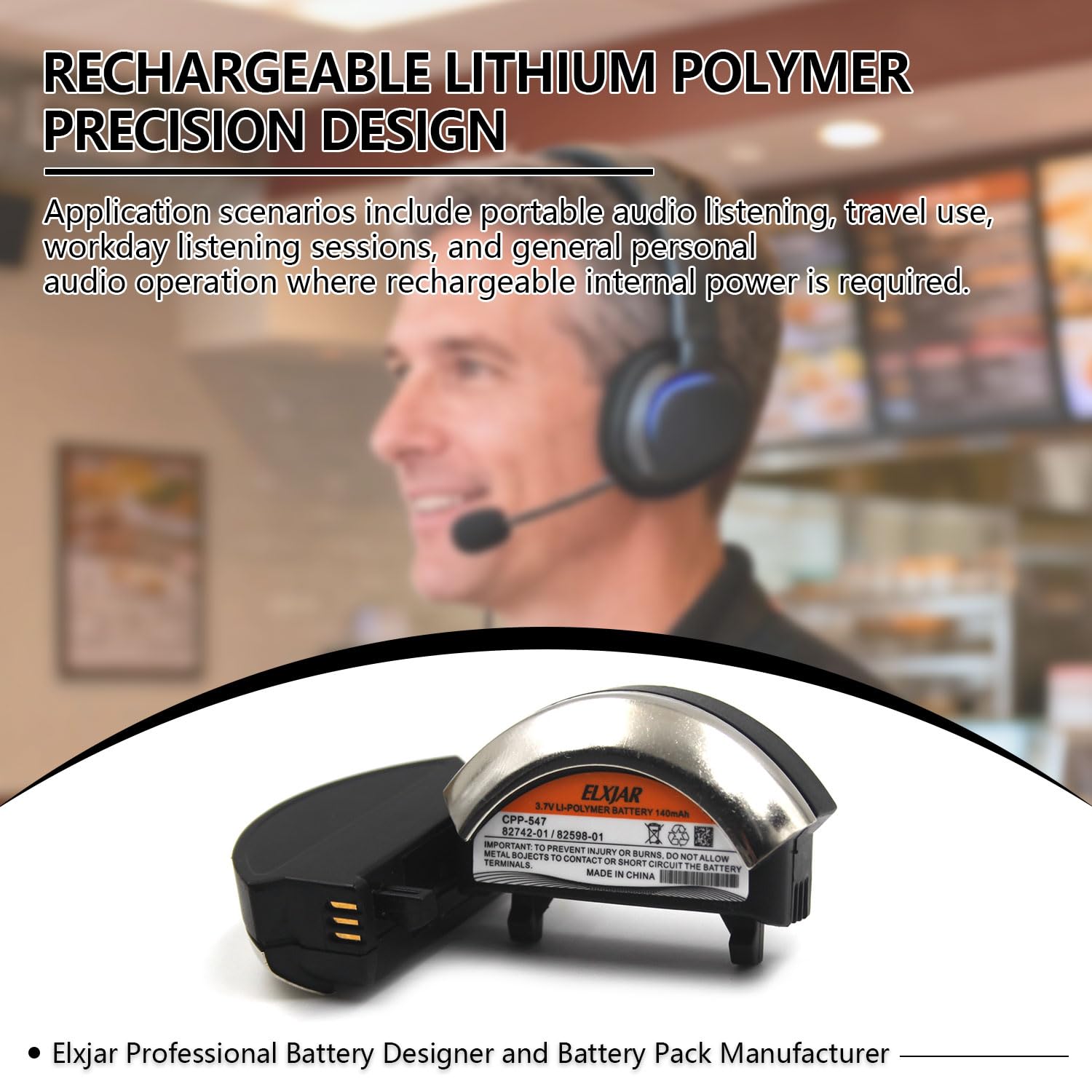 Amazon | ROWSHEP (2パック) 3.7V 140mAh Li-Poバッテリー交換用 Bose