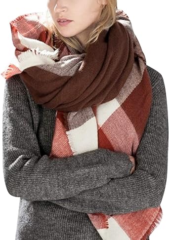 Ziona Damen Schal Hundemotiv - Kuscheliger Winterschal 230x115cm Viskose