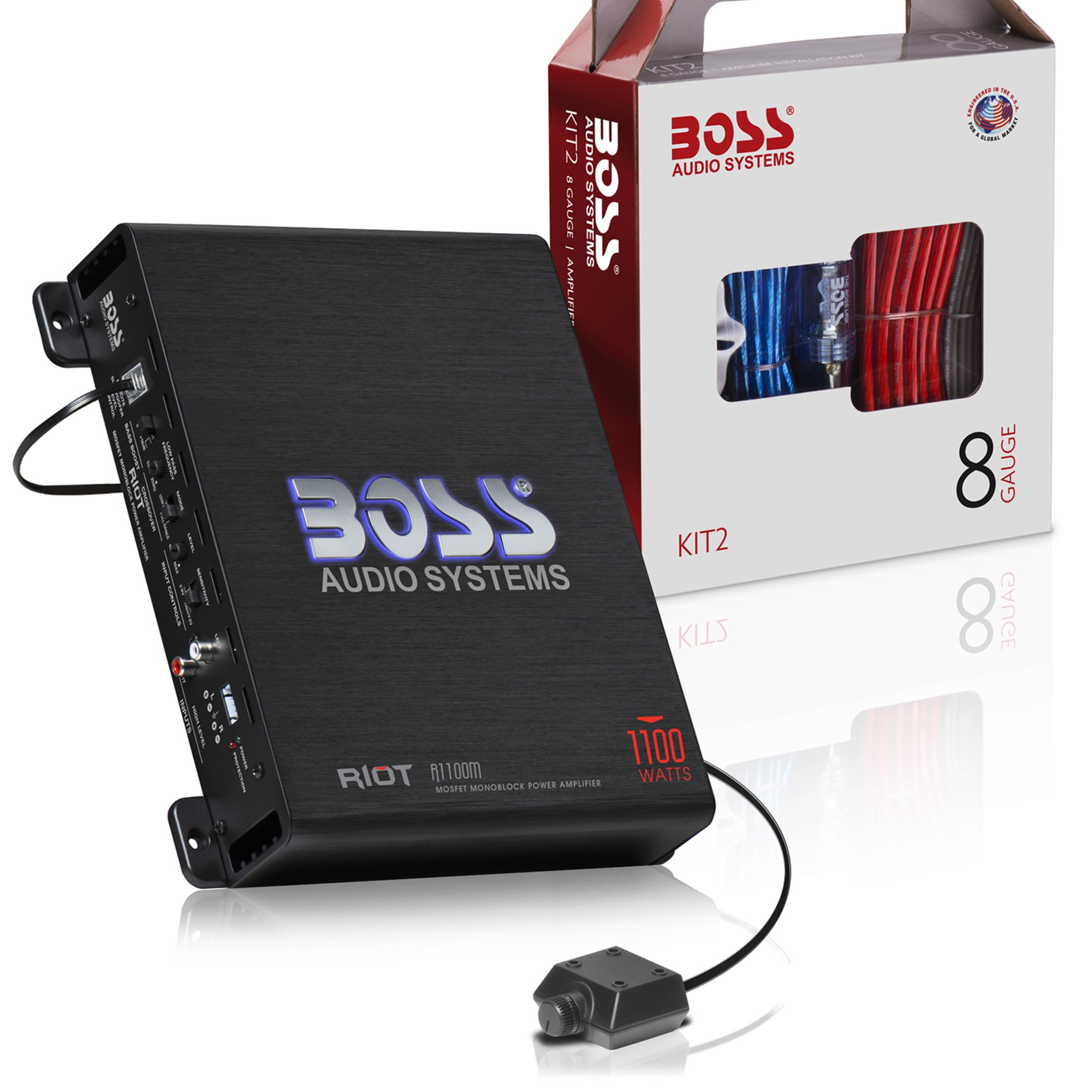 BOSS Audio R1100M パワーアンプ 本体サブウーファーセット Amazon.co.jp: BOSS Audio Systems R1100MK 車載アンプ & 8ゲージ