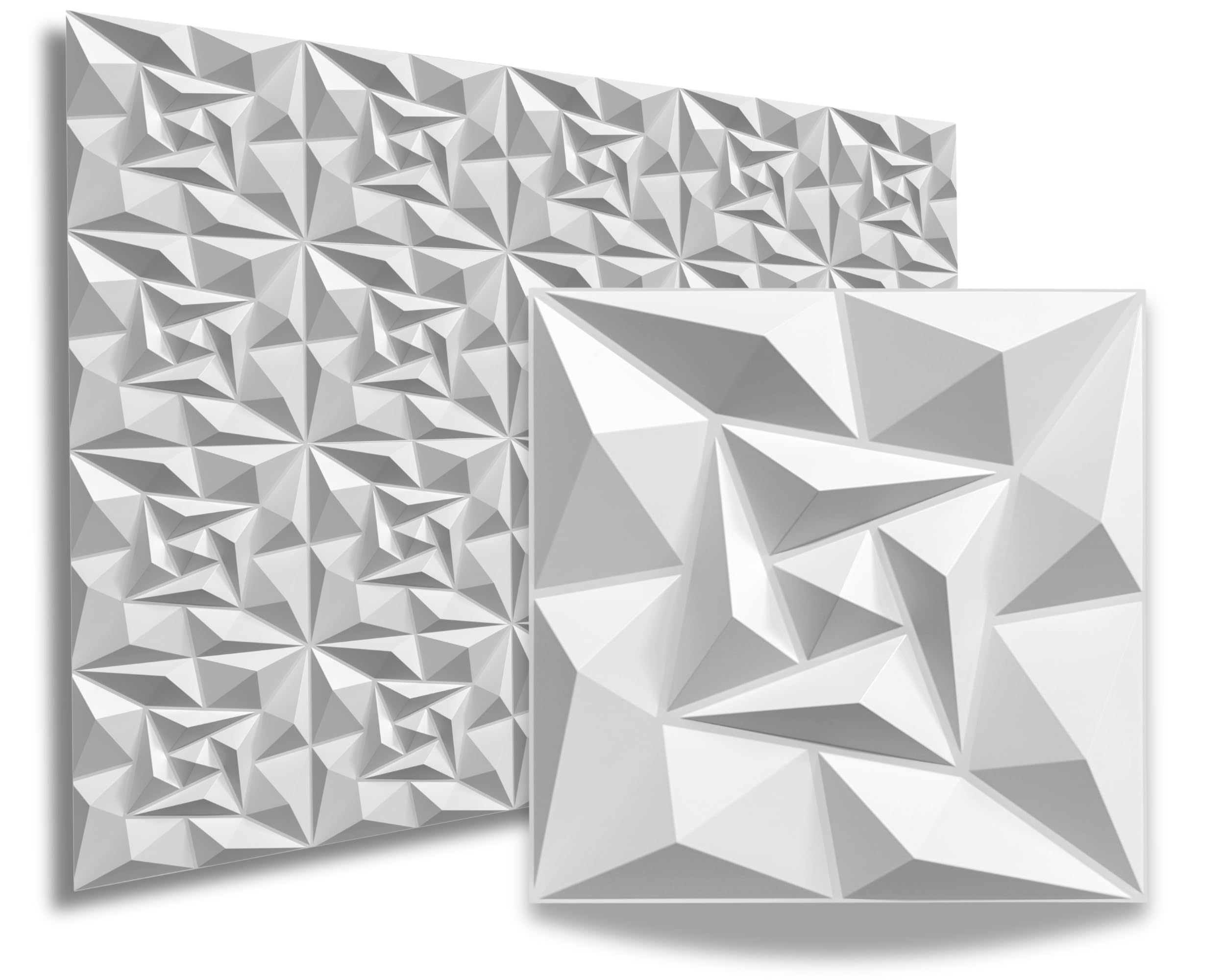 Paneles 3D plástico PVC 5m²-20PCS Paneles de pared Sala de juego Techo de pared Óptica 3D Diamante 3D PVC — view 35
