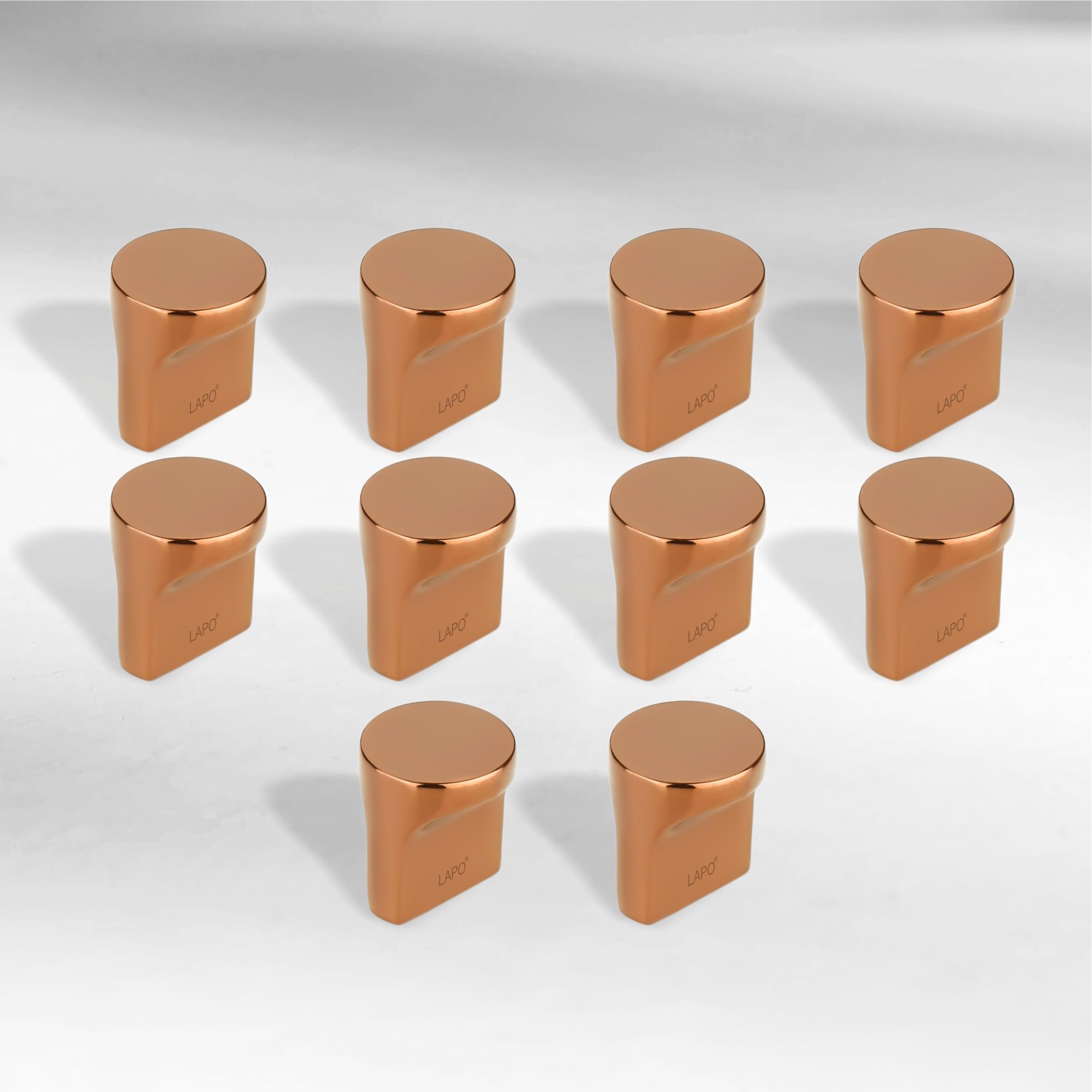 LAPO 10 Pack Premium Cabinet Knobs, Drawer Pulls, Knobs for Dresser Drawers, Drawer Knobs Handle, Kitchen Knobs (Rose Gold Finish) Pack of 10 pcs (B0CK4QBY94) Amazon Price History, Amazon Price Tracker