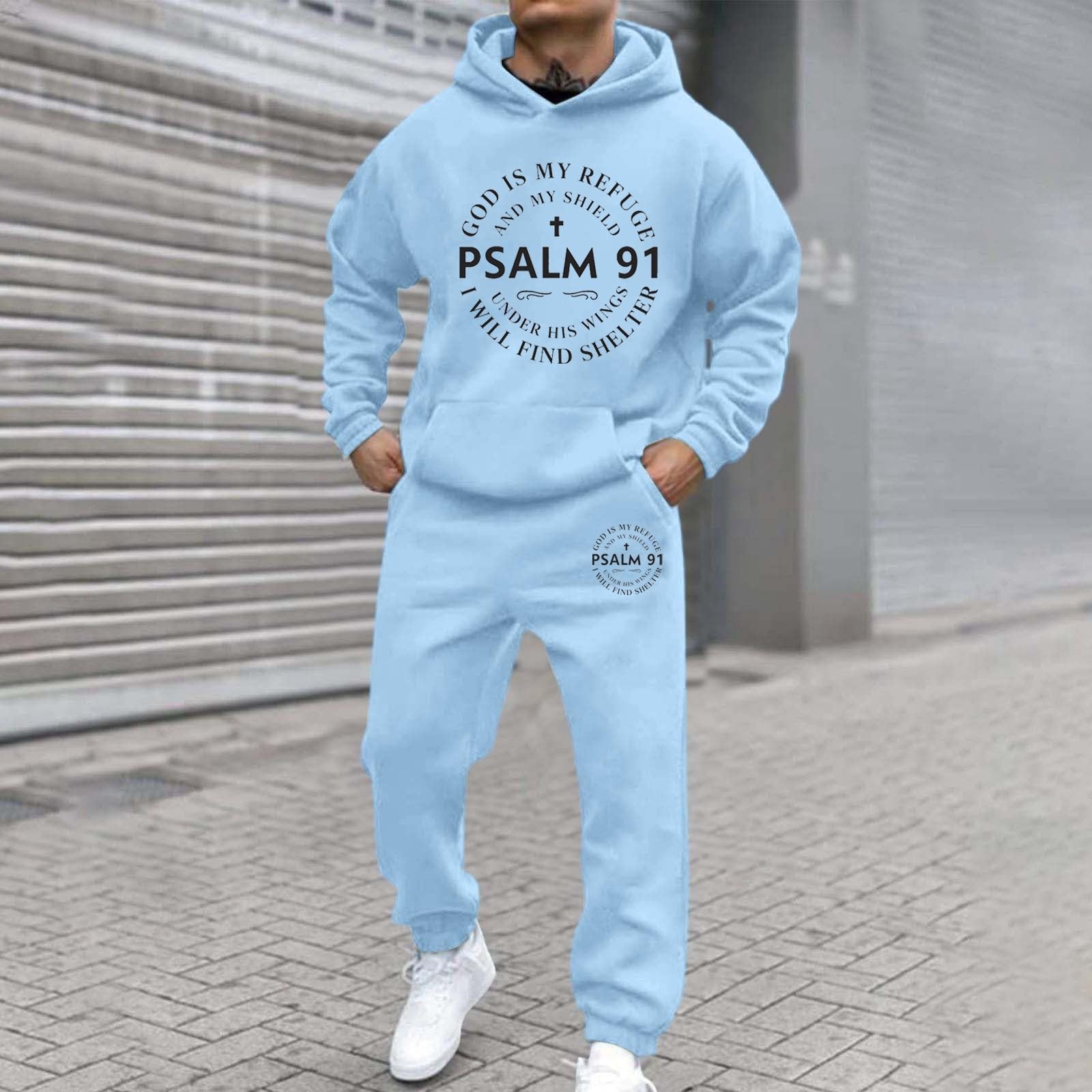 WWricotta Ensemble confortable homme imprimé lettre, coupe décontractée, printemps automne hiver/A