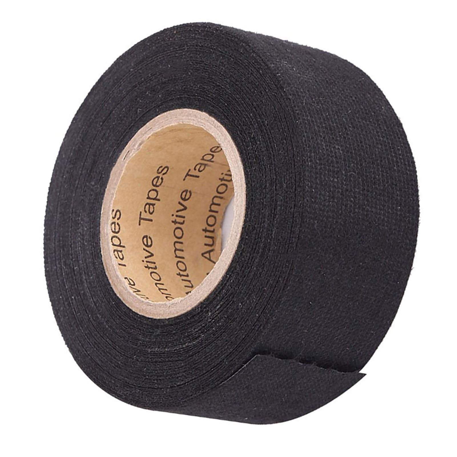 Kodrily Steering Wheel Tape,High Temp Automotive Tape Felt Tape,Car Multipurpose Car Fabric Tape Adhesive Tape Black Insulating Tape Felt Tape Automotive for Car Black 32mm*15m
