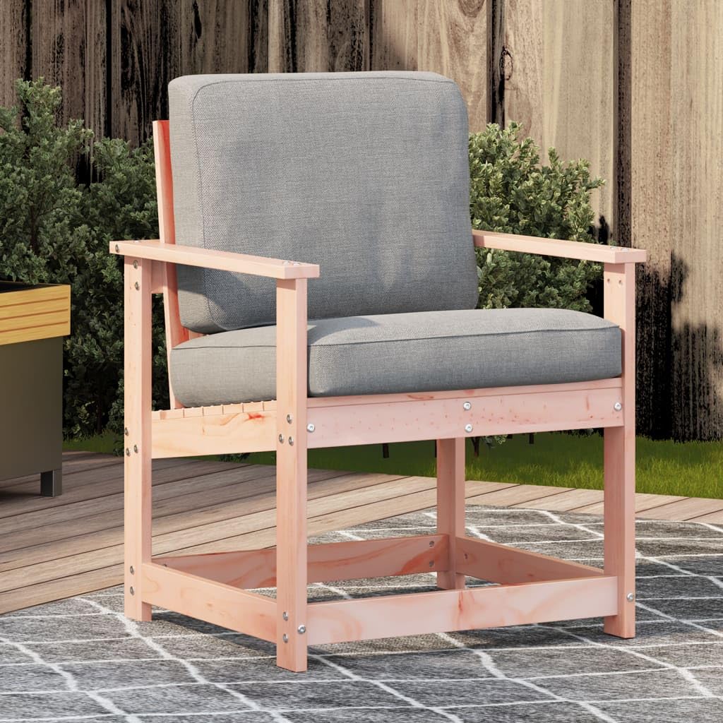 Sedia da giardino in legno massiccio Douglasie, 62 x 56 x 77 cm, poltrona da giardino in legno con braccioli e schienale, design a doghe per la secchezza, sedia stabile per esterni, per
