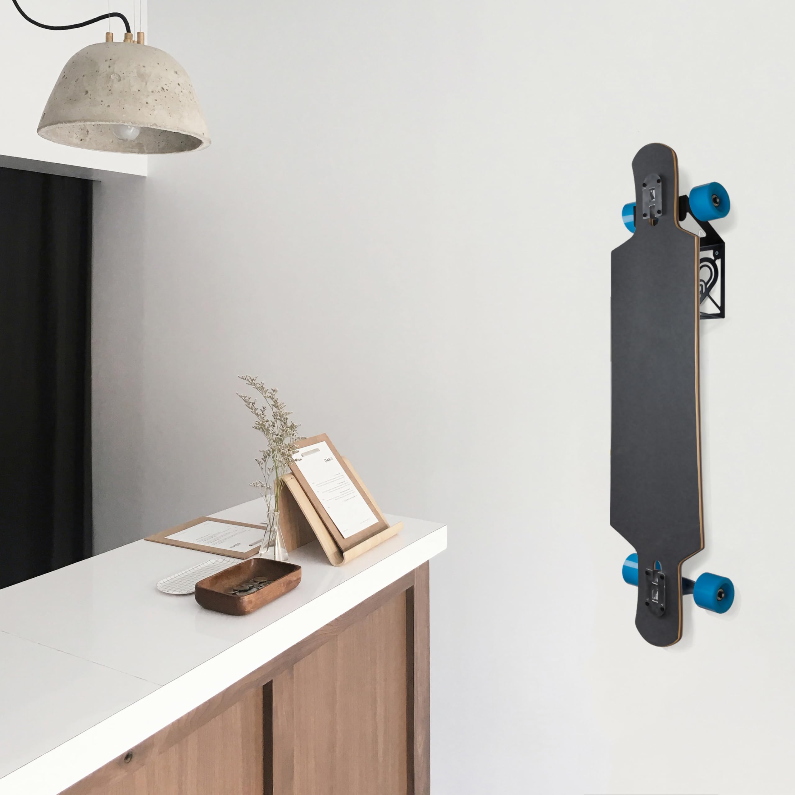 Support Mural Rangement pour Longboard (100% Acier)